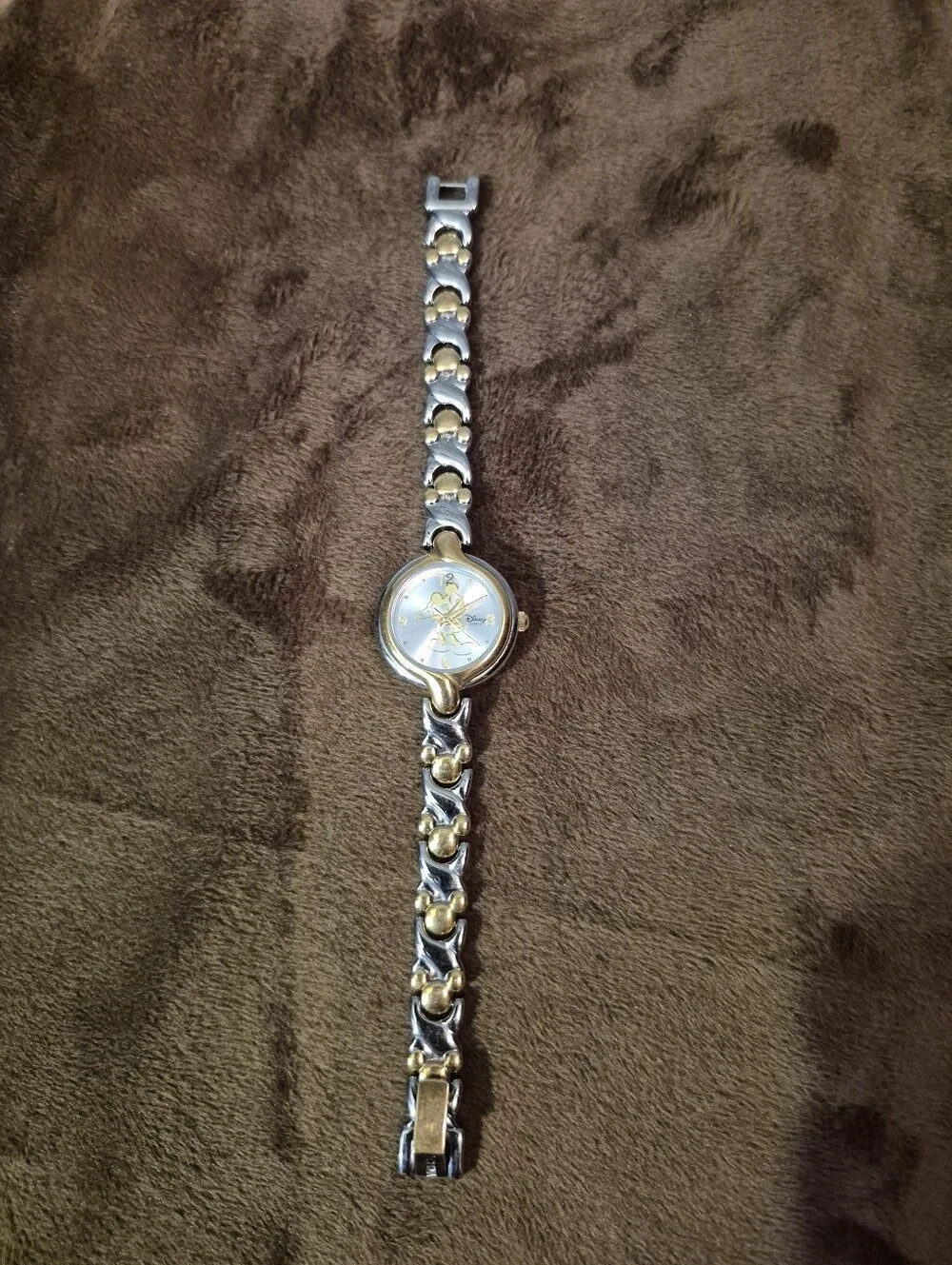Vintage Disney Two-Tone Gold & Silver Women's Dress Watch